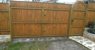 Купить распашные ворота деревянные Белорецк, цена от 2694 руб.